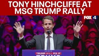 Comedian Tony Hinchcliffe at MSG Trump Rally