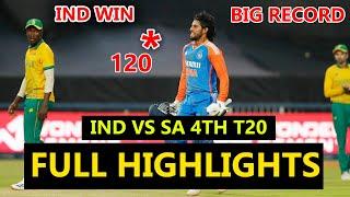 FULL HIGHLIGHTS INDIA VS SOUTH AFRICA 4TH T20 || IND VS SA 2024