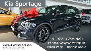 Kia Sportage MY2025 [1.6 T-GDI 160KM 7DCT] PODSTAWOWA wersja M w kolorze Black Pearl