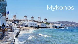 MYKONOS ISLAND (Greece) Summer 2023 | Daytime Walking Tour - 4K Ultra HD