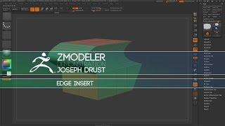 ZBrush ZModeler Edge Actions - Edge Insert