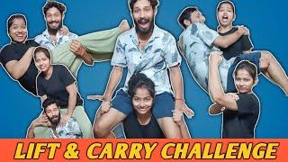 Lift And Carry Challange | Husband wife challenge 