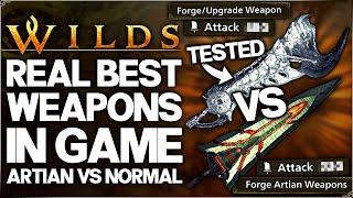 Monster Hunter Wilds - REAL Highest Damage Weapon in Game - Artian VS Normal Weapons - All 14 Guide!