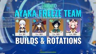 Standard Ayaka - Mona Freeze Team Guide | Builds & Rotations | Genshin Impact