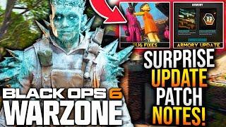 Black Ops 6: SURPRISE UPDATE PATCH NOTES! TREYARCH APOLOGIZES, ARMORY FIXES, & More (WARZONE Update)