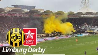 Limburg Derby | Roda Kerkrade vs. MVV Maastricht | Choreo, Pyro and last minute game winning Goal