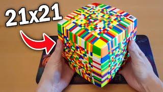 I Attempt to Solve the Biggest Rubik's Cube in the World 21x21x21