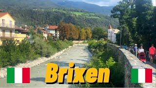 Walking tour in Brixen, Italy. A city in northern Italy