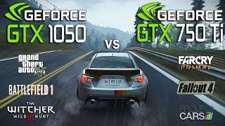 GTX 1050 vs GTX 750 Ti Test in 6 Games (i3 7100)