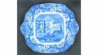 Spode blue italian china - blue white italian