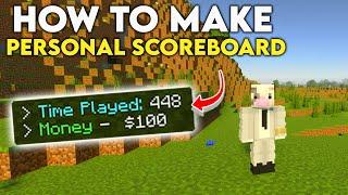 How to Make a Personal Scoreboard in Minecraft Bedrock 1.21