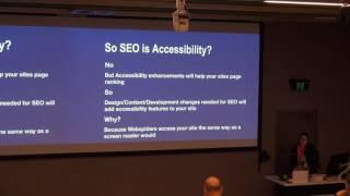 Accessibility, SEO and Joomla - Aimee Maree Forsstrom - JoomlaDayAu 2017