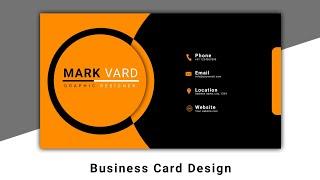 Business Card Design | Professional | Pixellab Editing | Tutorial | One Techee