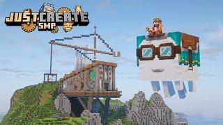 I Built a HAPPY GHAST Garage in Minecraft Create Mod (#12)