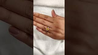 2.33 TW Radiant Vivid Yellow Lab Created Diamond Wedding Ring, Side Tapered Baguette Diamond Ring