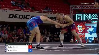 97 Kg Round 1 - Kyle Snyder, Nittany Lion Wrestling Club / TMWC Vs Kollin Moore, Ohio RTC  -  TMWC