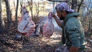 Surviving in the mountains with only wild food