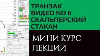 Транзак / Transaq скальперский стакан, комбинированные котировки. Видео курс, урок №6