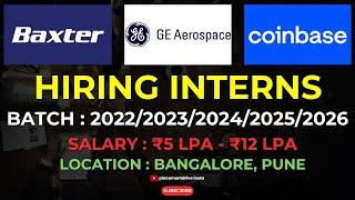 Top Software Engineering Internships 2025 | How to Land Summer Internships at Baxter, GE, Coinbase