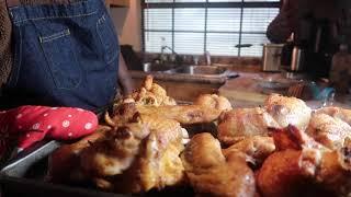 Best Turkey Wings Rice and Gravy & yams