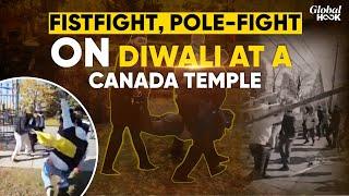 Violent Clash At Canada Hindu Temple Amid Visit By Indian Consulate Officers, Khalistanis On Rampage