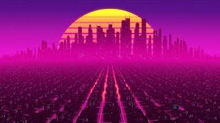  Screensaver Sinth City Pink - Looped Animation Background