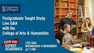 Postgraduate Taught Study Live Q&A