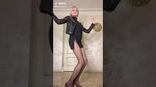 Black pantyhose black tights girl dance