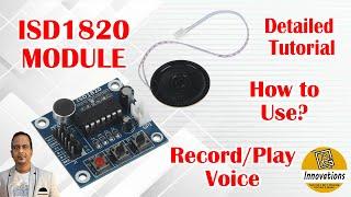 ISD1820 Voice/Audio Record and Playback Module Review + Tutorial