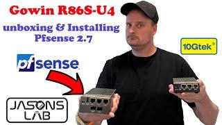 Gowin R86S-U4  & Pfsense 2.7 Install 10 GIG !!! #pfsense #gowin #sfp+