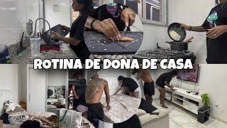 ROTINA DE DONA DE CASA: ALMOÇO + ORGANIZEI A CASA