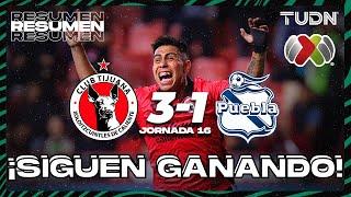 HIGHLIGHTS | Tijuana 3-1 Puebla | CL2024 - Liga Mx J16 | TUDN