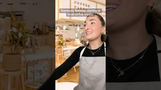 STARBUCKS BARISTAS vs. LOCAL COFFEE SHOPS  #barista