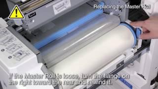 RISO SF Instruction of Replacing the Master Roll ＜RISO＞