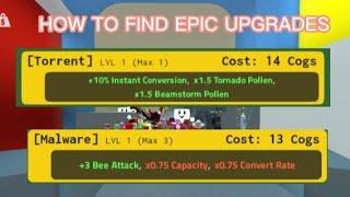 How to find Epic Upgrades in Robo Bear Challenge | Bee Swarm Simulator