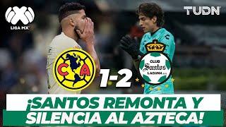 ¡Partidazo! Santos sorprende al América I América 1-2 Santos AP19 I TUDN