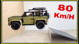 Land Rover Defender VS Ramps  80 KM/H  Lego Technic CRASH Test