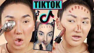 TESTING VIRAL TIKTOK MAKEUP HACKS.. WOW *LIFE CHANGING*