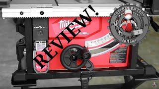 Milwaukee Fuel Cordless 8-1/4 in. Table Saw REVIEW! 2736-21HD #nothingbutheavyduty #cordlesssaw