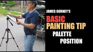 James Gurney's BASIC PAINTING TIP #2: Palette Position