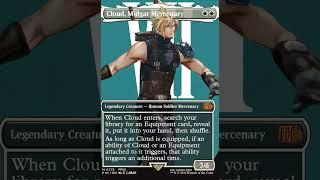 ️ Hexproof Inc. | Cloud Strife Draws the Buster Sword | Final Fantasy VII x MTG Card Animation ️🃏