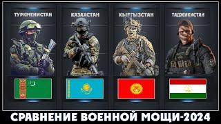 Туркменистан vs Казахстан vs Кыргызстан vs Таджикистан Сравнение военной мощи и экономик стран 2024