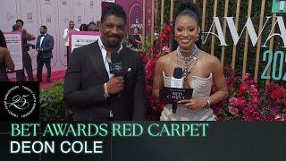 The BET Awards Pre-Show was  Pretty Vee linked with Deon Cole on the Red Carpet Presented by GEICO