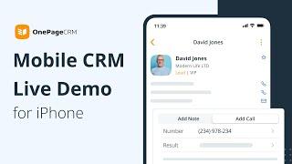 Mobile CRM for iPhone & iPad | OnePageCRM Mobile App Demo