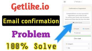 Getlike Email Confirmation Code Problem || Getlike Email Problem