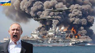 25 MINUTES AGO! Ukrainian F-16s SINK A Russian Cruiser CARRYING 1500 Troops Infiltrators!