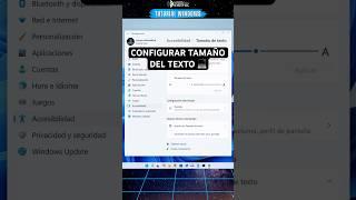 Cómo Ajustar el tamaño de texto en Windows 11 |  #windows #tutorial #pcsetup