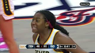 TECHNICAL Aliyah Boston barks at ref after no foul | Indiana Fever vs Minnesota Lynx WNBA basketball