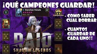 CAMPEONES QUE TIENES QUE QUEDARTE!! I Raid Shadow Legends 2020 I GUIA para NOVATOS!!