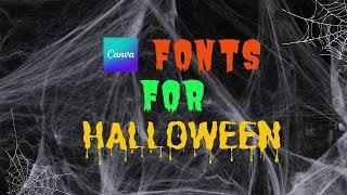 Best fonts for  Halloween   Canva fonts